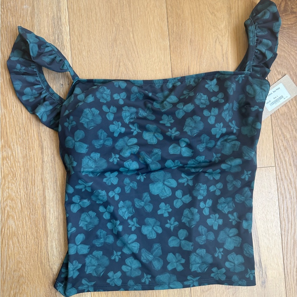 Brand new Albion sea petal Bella tankini swim suit size large